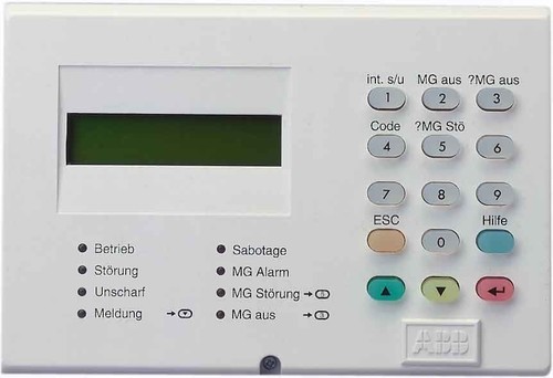 ABB Stotz S&J LCD-Bedienteil 15er Tastatur L840/PT