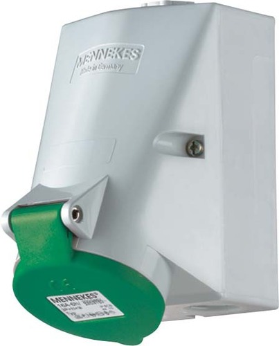 Mennekes Wanddose 16A,4p,2h,>50V,IP44 3028