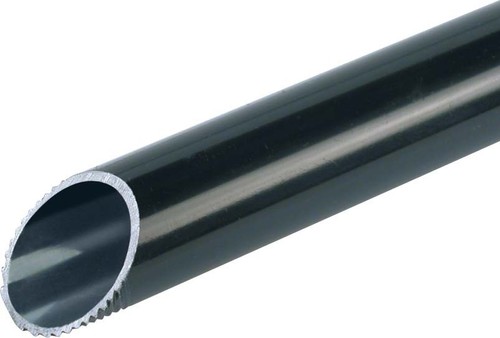 Fränkische Stahlrohr, sehr schwer 16x12,7 schwarz lackiert Staro-Gewinde-ES16
