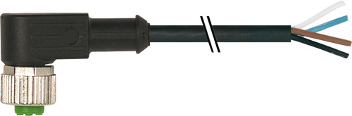 Murrelektronik M12 Buchse gewinckelt m. freiem Ltg-ende 7000-12341-6140150 Murrelektronik M12 Buchse gewinckelt m. freiem Ltg-ende 7000-12341-6140150