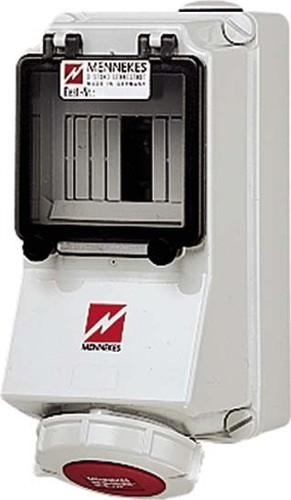 Mennekes Wanddose 16A,4p,6h,400V,IP67 7129 Mennekes Wanddose 16A,4p,6h,400V,IP67 7129