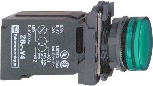 Schneider Electric Leuchtmelder m. BA9s-Glühl. XB5AV33