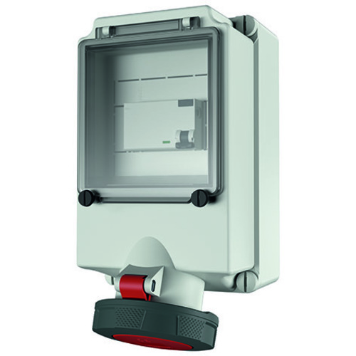 Mennekes Wanddose 63A,4p,6h,400V,IP67 7169