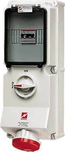 Mennekes Wanddose DUO 32A,5p,6h,400V,IP44 7220