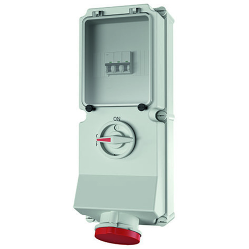 Mennekes Wanddose DUO 63A,4p,6h,400V,IP44 7221