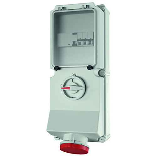 Mennekes Wanddose DUO 63A,5p,6h,400V,IP44 7235