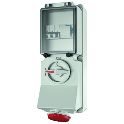 Mennekes Wanddose DUO 32A,5p,6h,400V,IP44 7233