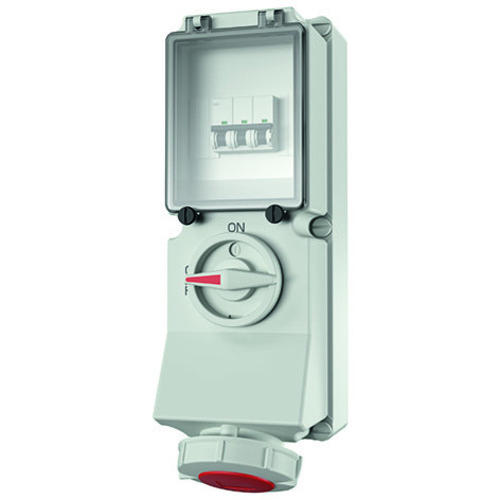 Mennekes Wanddose DUO 32A,5p,6h,400V,IP67 7242