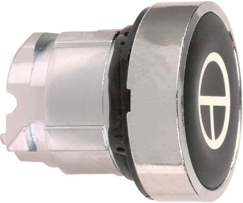 Schneider Electric Frontelement Drucktaster o. Rast., flach, schwarz ZB4BA245