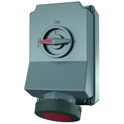 Mennekes Wanddose DUO HW/VN 63A,4p,6h,400V,IP67 7289