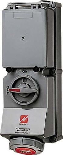 Mennekes Wanddose DUO 32A,5p,6h,400V,IP67 7294