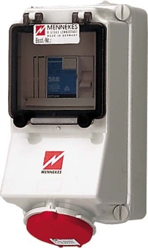 Mennekes Wanddose 16A,5p,6h,400V,IP44 7312