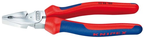 Knipex-Werk Kraft-Kombizange verchromt, 180mm 02 05 180