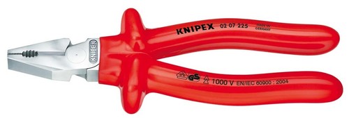 Knipex-Werk Kraft-Kombizange verchromt, 200mm 02 07 200