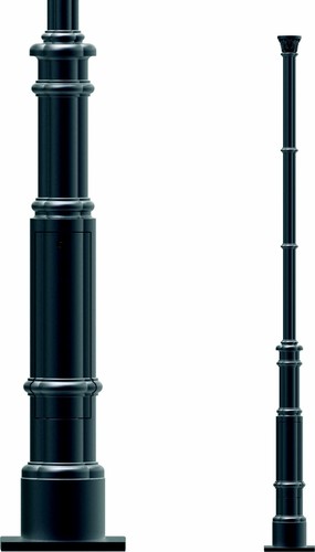 Leipziger Leuchten Ziermast Z76mm DB703 L3260mm 9.955.2214.70AFQ