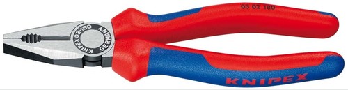 Knipex-Werk Kombizange schwarz, 180mm 03 02 180