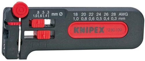 Knipex-Werk Mini-Abisolierer 100mm 12 80 100 SB