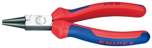 Knipex-Werk Rundzange schwarz, 160mm 22 02 160