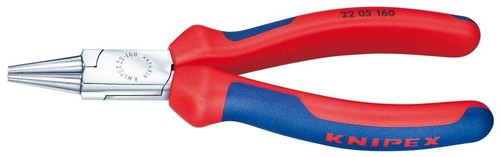 Knipex-Werk Rundzange verchromt, 160mm 22 05 160