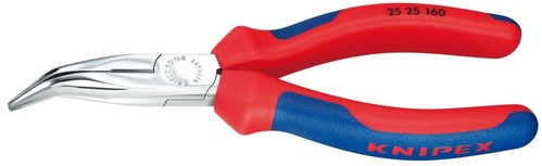 Knipex-Werk Flachrundzange mit Schneide, 160mm 25 25 160