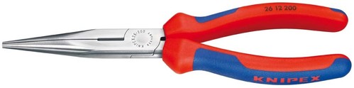 Knipex-Werk Flachrundzange mit Schneide, 200mm 26 12 200