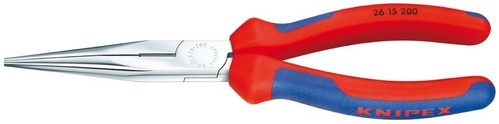 Knipex-Werk Flachrundzange mit Schneide, 200mm 26 15 200 SB