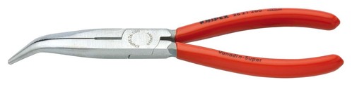 Knipex-Werk Flachrundzange mit Schneide, 200mm 26 21 200 SB
