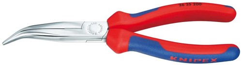 Knipex-Werk Flachrundzange mit Schneide, 200mm 26 25 200