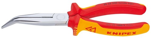 Knipex-Werk Flachrundzange mit Schneide, 200mm 26 26 200 SB