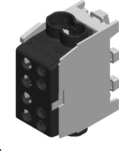 Pollmann Hauptleitungsabzweigklemme schwarz HLAK35 1/2M2#2080145