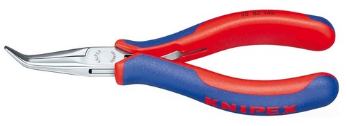 Knipex-Werk Elektronik-Greifzange spiegelpoliert,145mm 35 82 145