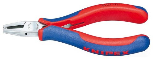 Knipex-Werk Elektron.-Bestückungszange spiegelpoliert,125mm 36 22 125