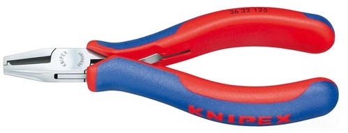 Knipex-Werk Elektron.-Bestückungszange spiegelpoliert,125mm 36 32 125