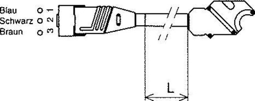 Somfy NHK-Kompakt-Kabel schwarz m.Pass-S, L=500mm 9705654