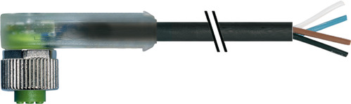 Murrelektronik Rundsteckverbinder M12 Bu.gew.LED,20m 7000-12421-6342000