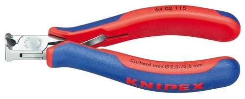 Knipex-Werk Elektronik-Vornschneider spiegelpoliert,115mm 64 02 115