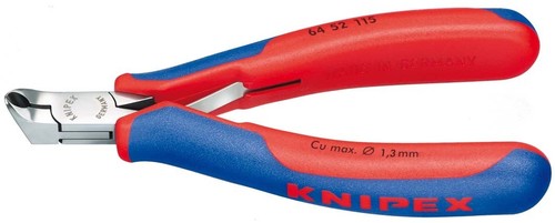 Knipex-Werk Elektronik-Vornschneider spiegelpoliert,115mm 64 52 115