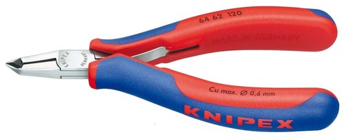 Knipex-Werk Elektronik-Vornschneider spiegelpoliert,120mm 64 62 120