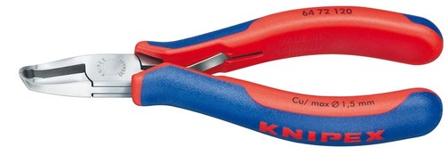 Knipex-Werk Elektronik-Vornschneider spiegelpoliert,120mm 64 72 120