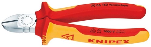 Knipex-Werk Seitenschneider isoliert, 125mm 70 06 125