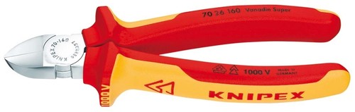 Knipex-Werk Seitenschneider isoliert, 160mm 70 26 160