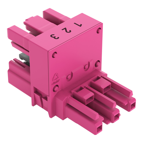 WAGO GmbH & Co. KG h-Verteiler,3-polig,Kod. B pink 770-1766