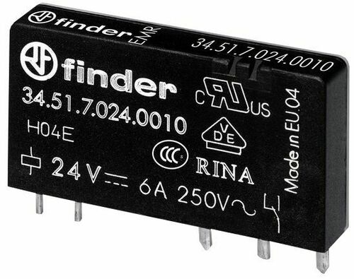 Finder Relais 1W, 6A 34.51.7.048.5010 Finder Relais 1W, 6A 34.51.7.048.5010
