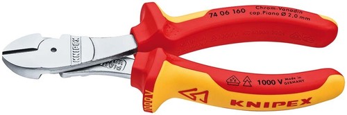 Knipex-Werk Kraft-Seitenschneider isoliert, 160mm 74 06 160 SB