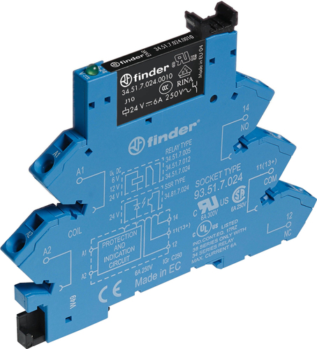 Finder Koppelrelais 1W, 6A 38.61.8.240.0060