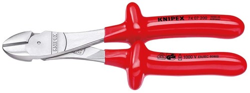 Knipex-Werk Kraft-Seitenschneider verchromt, 200mm 74 07 200