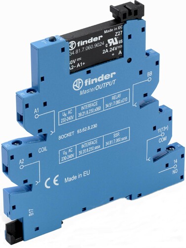 Finder Koppelrelais-MasterOutput 1S, 2A 39.20.0.125.8240 Finder Koppelrelais-MasterOutput 1S, 2A 39.20.0.125.8240