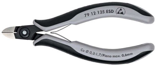 Knipex-Werk Präzisons-Seitenschneider ESD,125mm 79 12 125 ESD