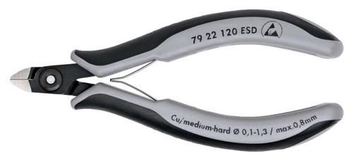 Knipex-Werk Präzisons-Seitenschneider ESD,120mm 79 22 120 ESD