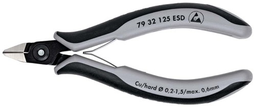 Knipex-Werk Präzisons-Seitenschneider ESD,125mm 79 32 125 ESD